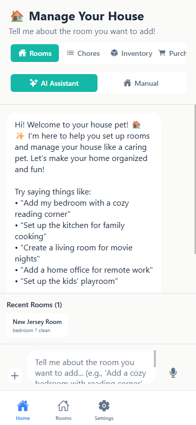 Room routine overview